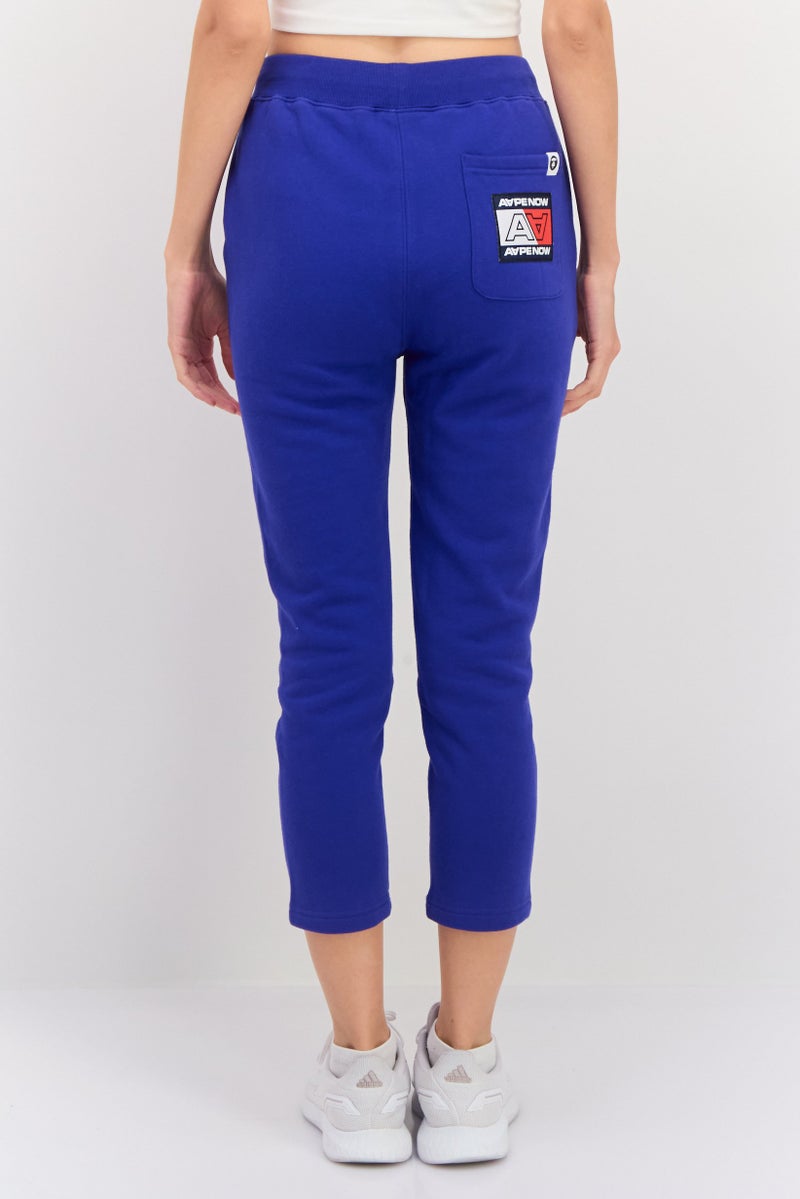 Aape By A Bathing Ape سروال رياضي مطبوع برسومات للنساء، أزرق - Image 2